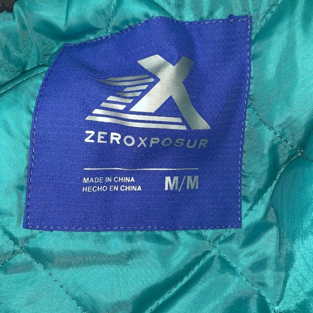 ZeroXposur Womens Winter Ski Jacket Coat Size M Blue Lined Hooded Snowboarding - Picture 8 of 8